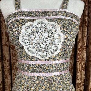 Young Edwardian Arpeja 70s Floral Fit And Flare Sundress  Dress Womens Size 7